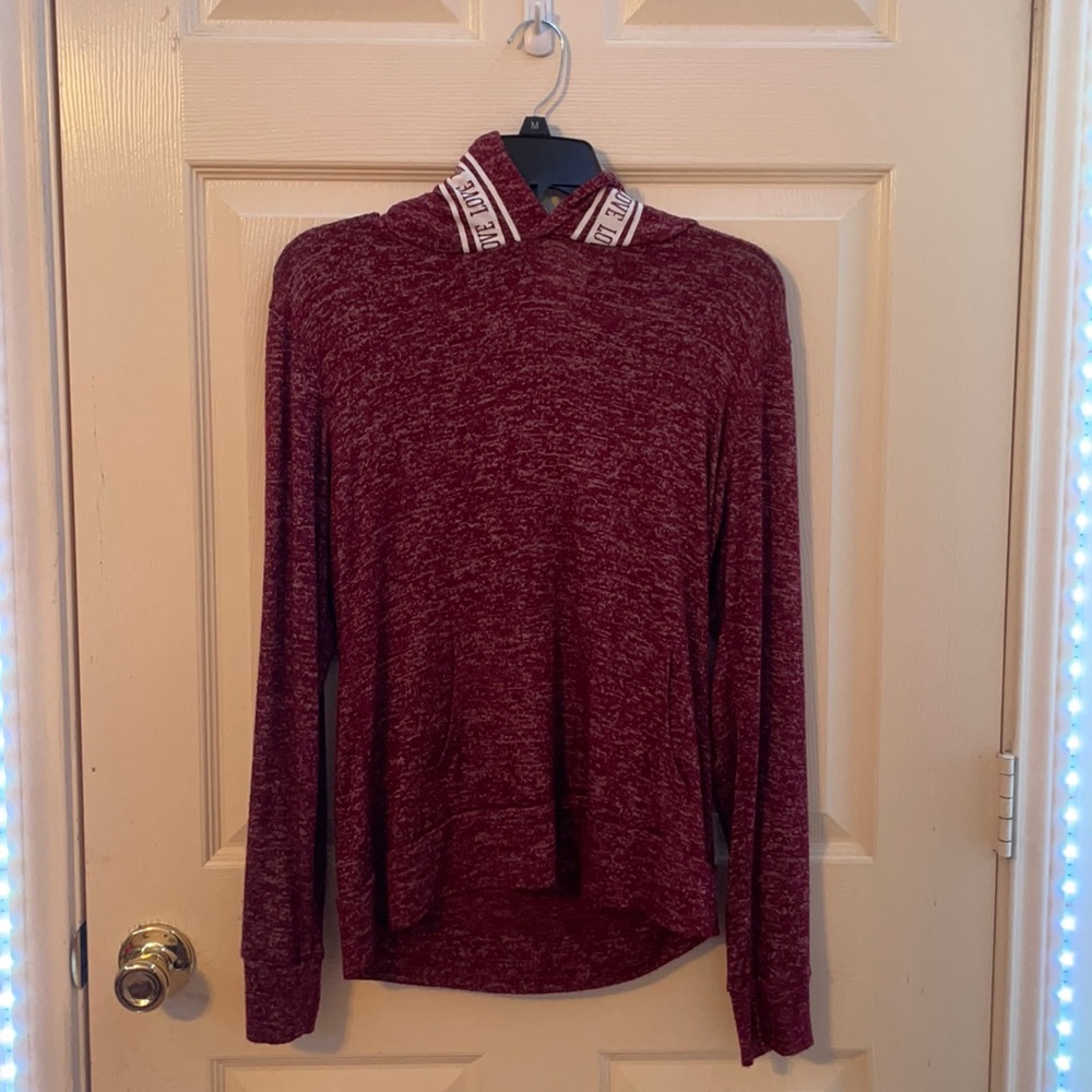 Occasion brand hooded sweatshirt, dark red